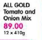  All Gold Tomato And Onion Mix-12X410g