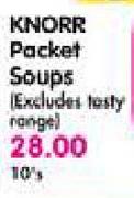Knorr Packet Soups(Excludes Testy Range)-10's