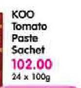 Koo Tomato Paste Sachet-24X100g