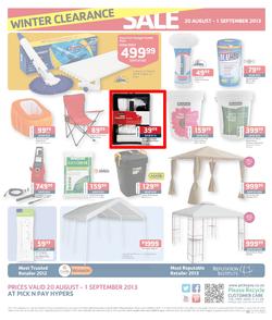 Pick N Pay Hyper : Winter Clearance Sale (20 Aug - 1 Sep 2013), page 4