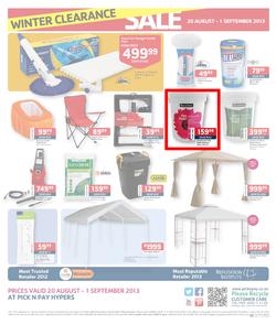 Pick N Pay Hyper : Winter Clearance Sale (20 Aug - 1 Sep 2013), page 4