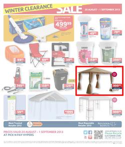 Pick N Pay Hyper : Winter Clearance Sale (20 Aug - 1 Sep 2013), page 4