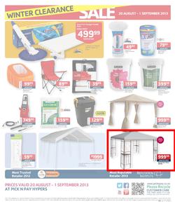 Pick N Pay Hyper : Winter Clearance Sale (20 Aug - 1 Sep 2013), page 4