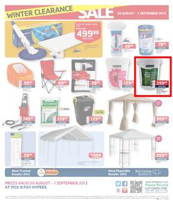 Pick N Pay Hyper : Winter Clearance Sale (20 Aug - 1 Sep 2013), page 4