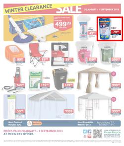 Pick N Pay Hyper : Winter Clearance Sale (20 Aug - 1 Sep 2013), page 4