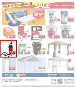 Pick N Pay Hyper : Winter Clearance Sale (20 Aug - 1 Sep 2013), page 4