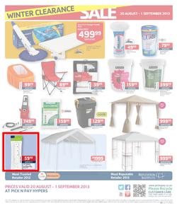 Pick N Pay Hyper : Winter Clearance Sale (20 Aug - 1 Sep 2013), page 4