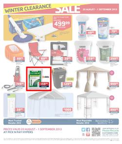 Pick N Pay Hyper : Winter Clearance Sale (20 Aug - 1 Sep 2013), page 4