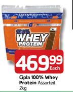 Cipla 100% Whey Protein Assorted-2Kg Each