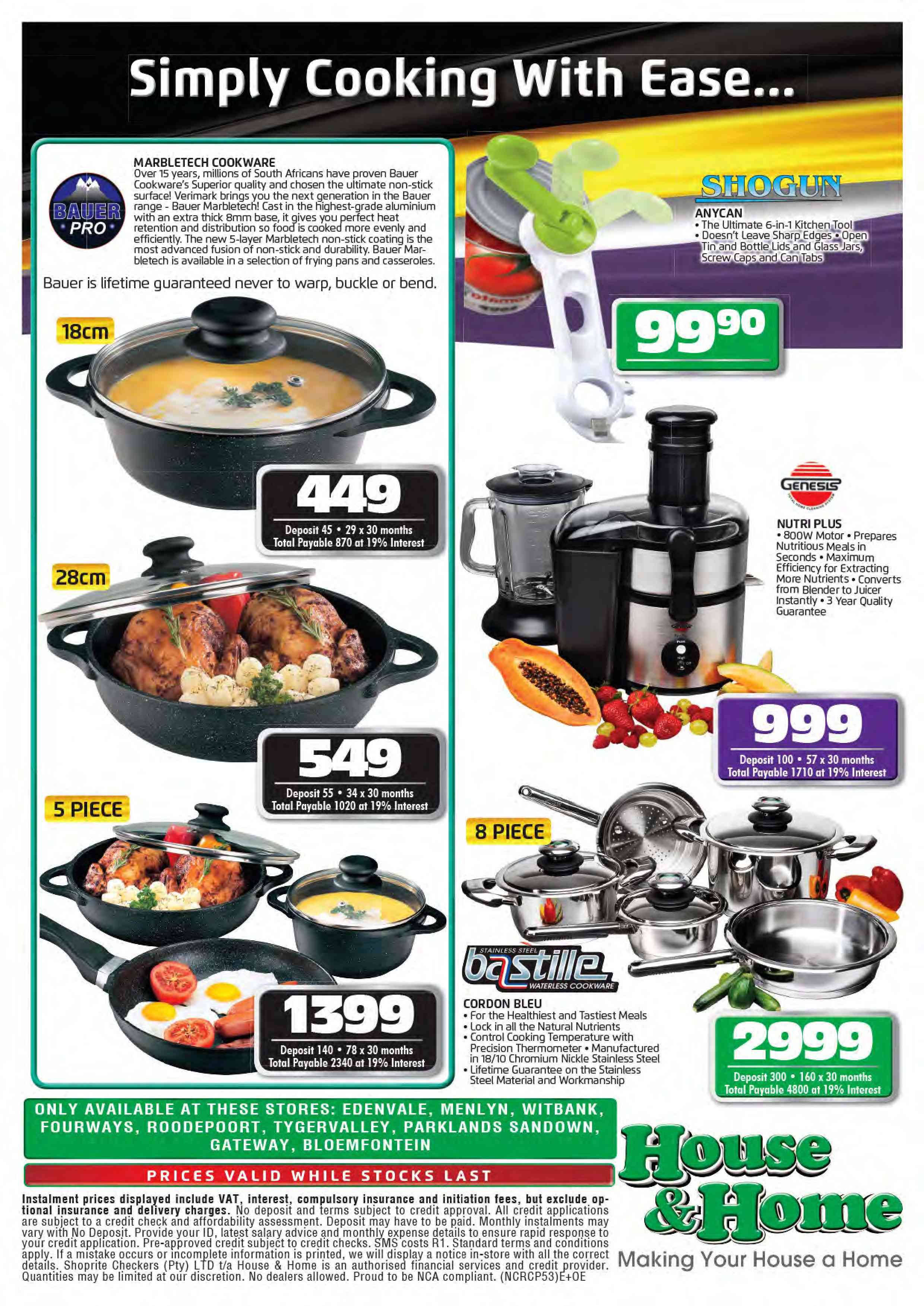 Special Bauer Pro Marbletech Cookware18cm — www.guzzle.co.za