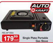 Auto Kraft Single Plate Portable Gas Stove (FED.AP155A)
