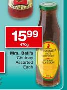 Mrs. Ball's Chutney Assorted-470g Each