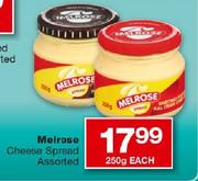  Melrose Cheese Spread Assorted-250g Each