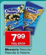 Messaris Peanuts/Peanuts & Raisins-150gm Each