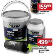 Evox Mega Grow 5Kg + 1Kg Plus Free Shaker