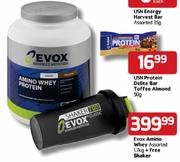 Evox Amino Whey Assorted 1.7Kg + Free Shaker