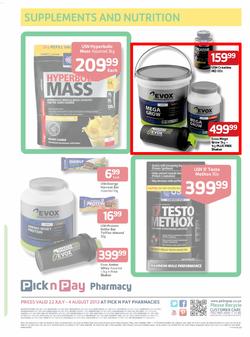 Pick N Pay Pharmacy : So Many Ways To Stay Healthy For Less (22 Jul - 4 Aug 2013), page 1