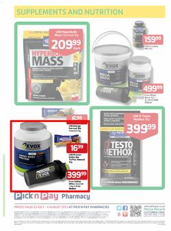 Pick N Pay Pharmacy : So Many Ways To Stay Healthy For Less (22 Jul - 4 Aug 2013), page 1