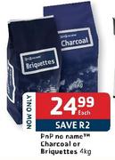 PnP No Name Charcoal or Briquettes-4 Kg Each