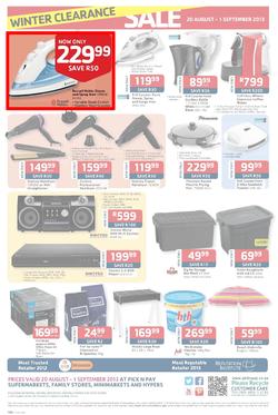 Pick N Pay : Winter Clearance Sale (20 Aug - 1 Sep 2013), page 4