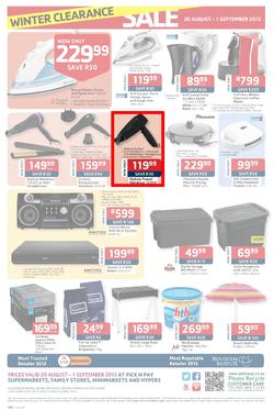 Pick N Pay : Winter Clearance Sale (20 Aug - 1 Sep 2013), page 4
