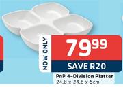 PnP 4-Division Platter-24.8 x 24.8 x 5cm