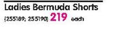 Legend Ladies Bermuda Shorts Each