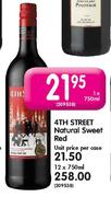 4th Street Natural Sweet Red-1 x 750ml