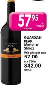 Guardian Peak Merlot Or Shiraz-1 x 750ml