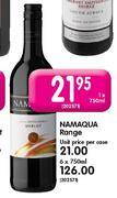 Namaqua Range-1 x 750ml