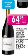 Fat Bastard Pinotage Shiraz,or Cabemet Saauvignon -1 x 750ml