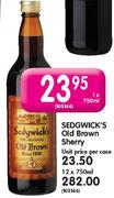 Sedgwick's Old Brown Sherry-1 x 750ml