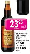 Sedgwick's Old Brown Sherry-12 x 750ml