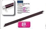 Finishing Touches 33mm Half Round Clip On Plus Track-1m