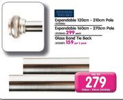 Finishing Touches Expandable 120cm-210cm Pole