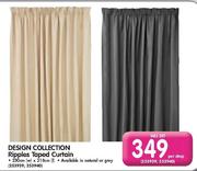Design Collection Ripples Taped Curtains-Per Drop
