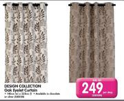 Design Collection Oak Eyelet Curtain-Per Drop