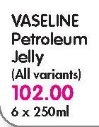 Vaseline Petroleum Jelly(All Variants)-6 x 250ml