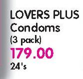 Lover Plus Condoms(3 Pack)-24's