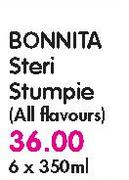 Bonnita Steri Stumpie(All Flavours)-6 x 350ml
