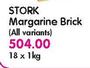 Stork Margarine Brick(All Variants)-18 x 1kg