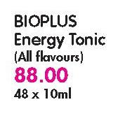 Bioplus Energy Tonic(All Flavours)-48 x 10ml 