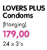 Lovers Plus Condoms (Hanging)-24 x 3's