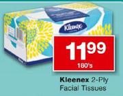 Kleenex 2-Ply Facial Tissues-180's