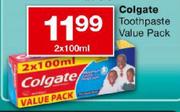 Colgate Toothpaste Value Pack-2 x 100ml
