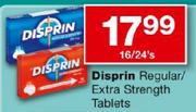 Disprin Regular/Extra Strength Tablets-16/24's