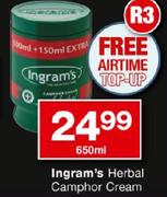 Ingram's Herbal Camphor Cream-650ml