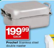 Prochef Stainless Steel Double Roaster-Each