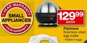 Platinum Stainless Steel Egg Boiler-Each
