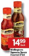 Wellingtons Squeeze Sauce-375Ml Each